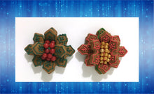 Load image into Gallery viewer, "Holly and Poinsettia" Mug Buddy Topper Duo